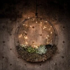 Metal Wreath Of Gold With LEDs -GardenGlamour pr2000046087 card3 lg