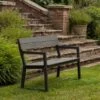 Mkaa Bench With Armrests - Three Seater -GardenGlamour pr2000046293