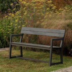 Mkaa Bench With Armrests - Three Seater -GardenGlamour pr2000046293 card4 lg