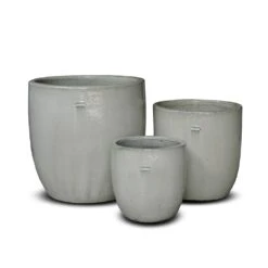 Glazed Ceramic Pot - White 19 Glazed Ceramic Pot - White -GardenGlamour pr2000046300 card9 lg