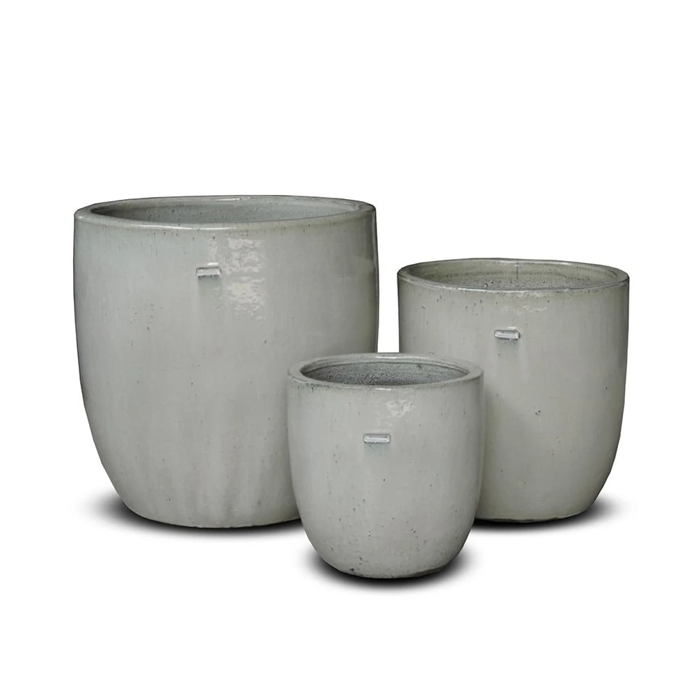 Glazed Ceramic Pot - White 11 Glazed Ceramic Pot - White - Image 9