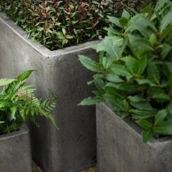 Cement Cube Pot - Waxed -GardenGlamour pr2000046317 card3 lg