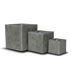 Cement Cube Pot - Waxed -GardenGlamour pr2000046317 card7 lg