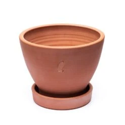 Terracotta Herb Pot And Saucer - Large -GardenGlamour pr2000046523 card3 lg