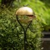 Stake Bird Feeder - Brass -GardenGlamour pr2000046885