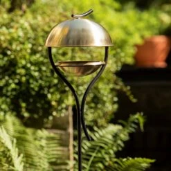 Stake Bird Feeder - Brass -GardenGlamour pr2000046885 card2 lg