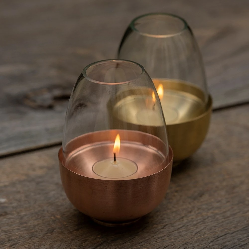 Tulip Tealight Holder - Copper 4 Tulip Tealight Holder - Copper - Image 2