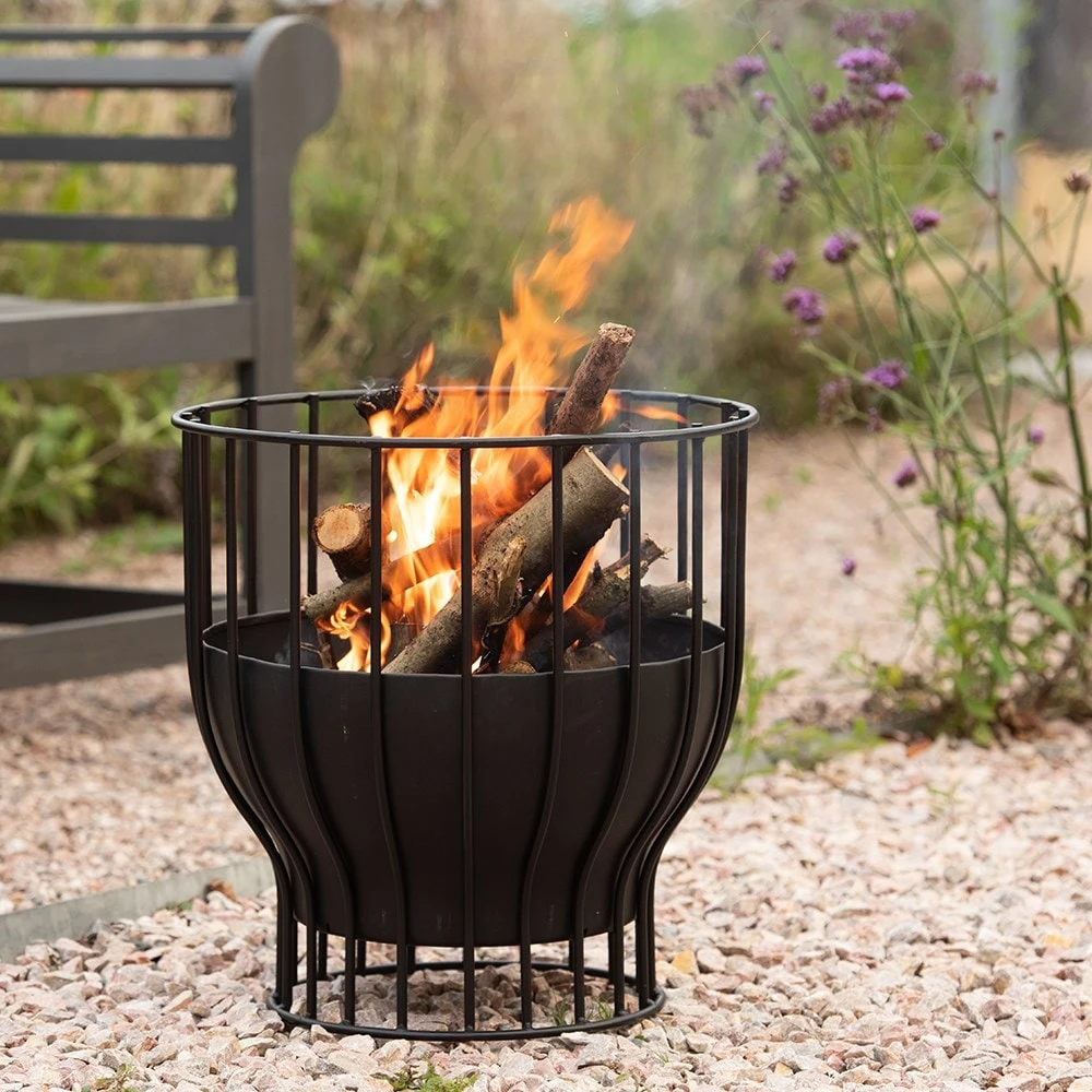 Fire Basket/table With Copper Top 4 Fire Basket/table With Copper Top - Image 2