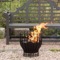 Fire Basket/table With Copper Top 14 Fire Basket/table With Copper Top -GardenGlamour pr2000046902 card3 lg