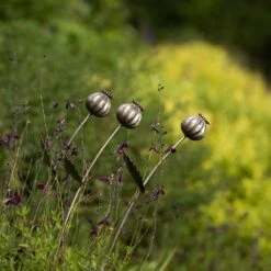 Poppy Seed Head Stake - Large Seed Head -GardenGlamour pr2000046971 card9 lg
