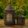 Metal Lanterns - Set Of 2 -GardenGlamour pr2000048135