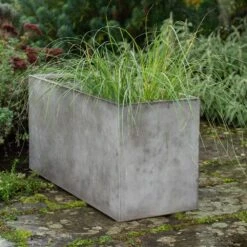 Rectangular Terrace Planter - Weathered Cement -GardenGlamour pr2000048710 card4 lg