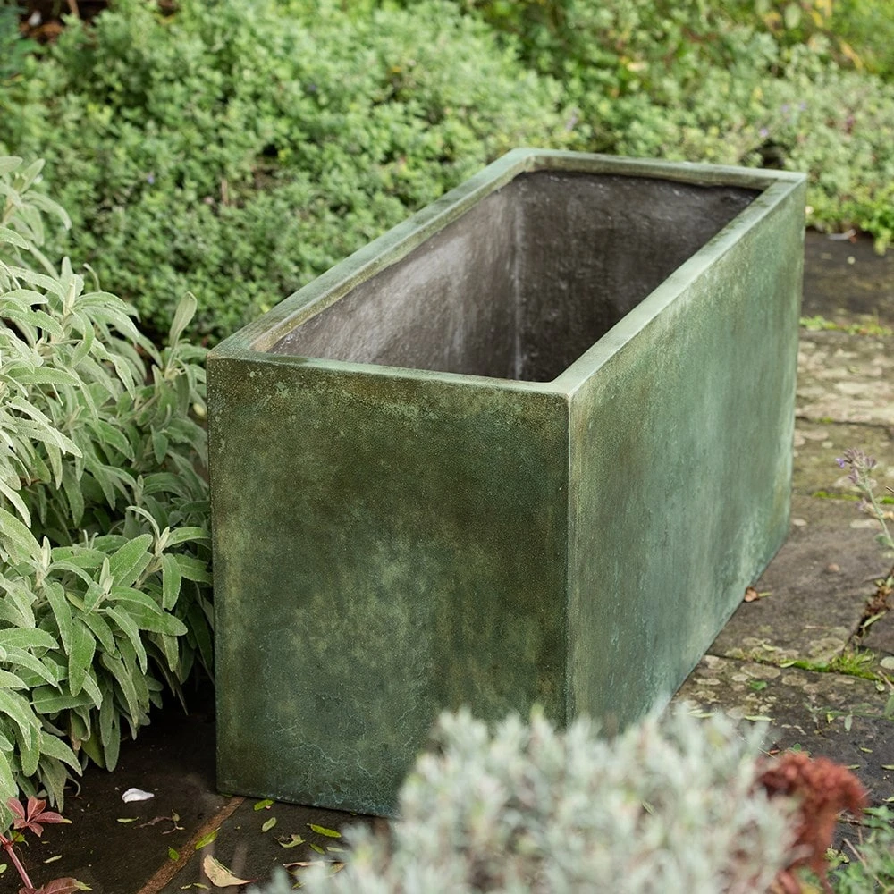 Rectangular Terrace Planter - Verdigris 4 Rectangular Terrace Planter - Verdigris - Image 2