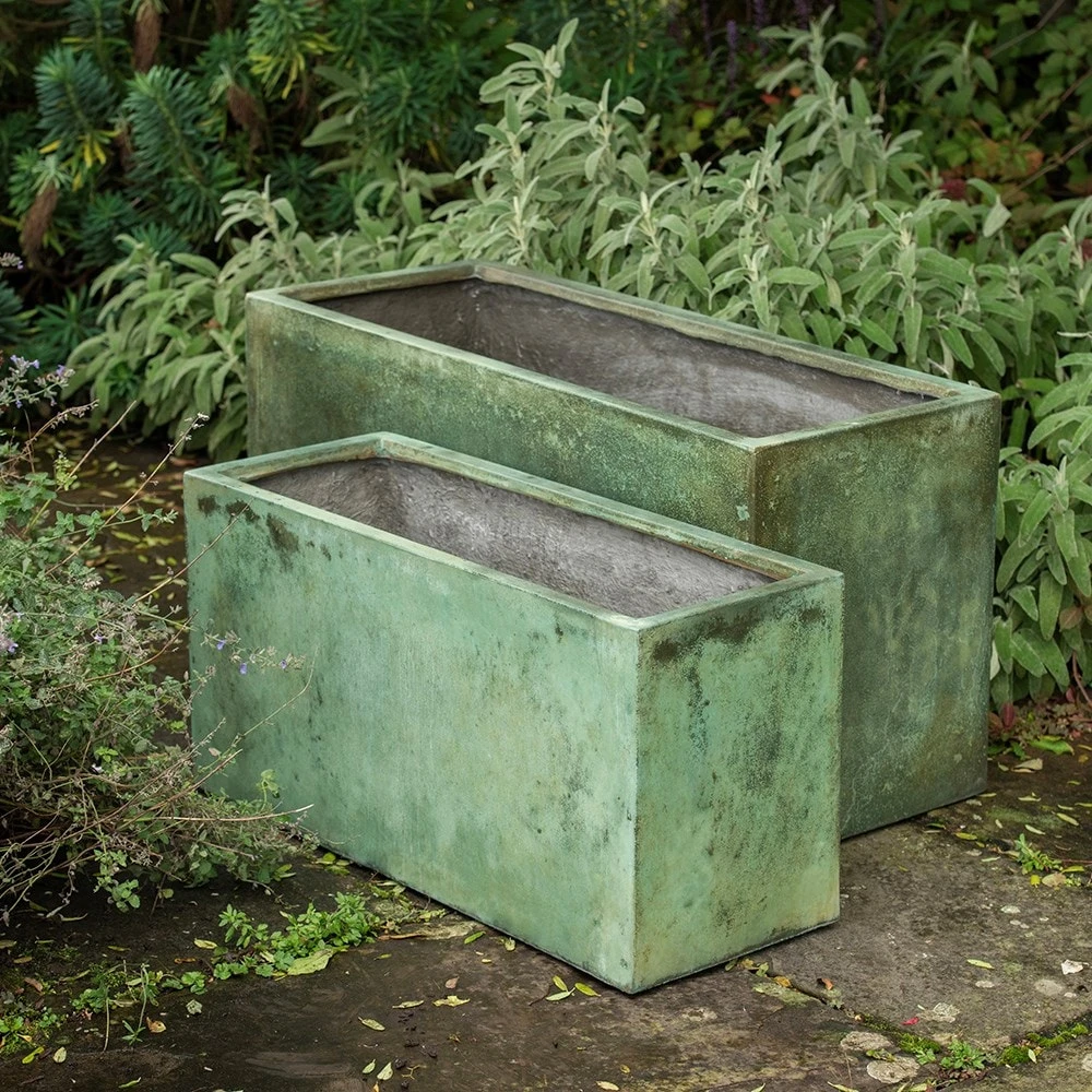 Rectangular Terrace Planter - Verdigris 5 Rectangular Terrace Planter - Verdigris - Image 3