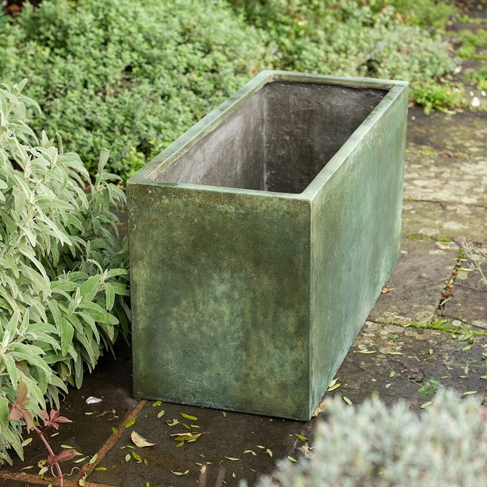 Rectangular Terrace Planter - Verdigris 8 Rectangular Terrace Planter - Verdigris - Image 6