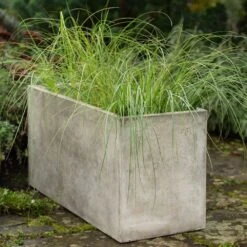 Rectangular Terrace Planter - Weathered Cream -GardenGlamour pr2000048714 card10 lg