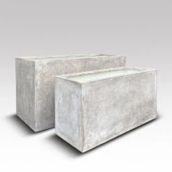 Rectangular Terrace Planter - Weathered Cream -GardenGlamour pr2000048714 card4 lg