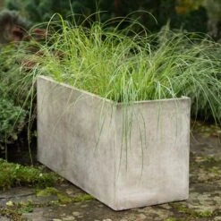 Rectangular Terrace Planter - Weathered Cream -GardenGlamour pr2000048714 card9 lg