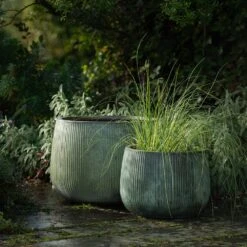 Ripple Bowl Planter - Verdigris -GardenGlamour pr2000048717 card9 lg