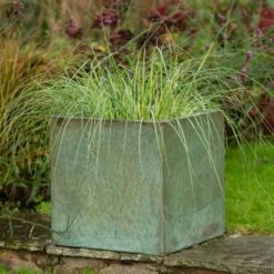 Square Terrace Planter - Verdigris -GardenGlamour pr2000048721 card3 lg