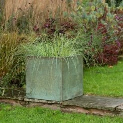 Square Terrace Planter - Verdigris -GardenGlamour pr2000048721 card5 lg