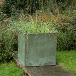 Square Terrace Planter - Verdigris -GardenGlamour pr2000048721 card7 lg