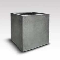Square Terrace Planter - Weathered Cement -GardenGlamour pr2000048722 card4 lg