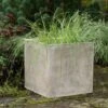 Square Terrace Planter - Weathered Cream -GardenGlamour pr2000048723