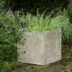 Square Terrace Planter - Weathered Cream -GardenGlamour pr2000048723 card3 lg