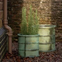 Greenwich Barrel Planter - Verdigris 19 Greenwich Barrel Planter - Verdigris -GardenGlamour pr2000048731 card8 lg