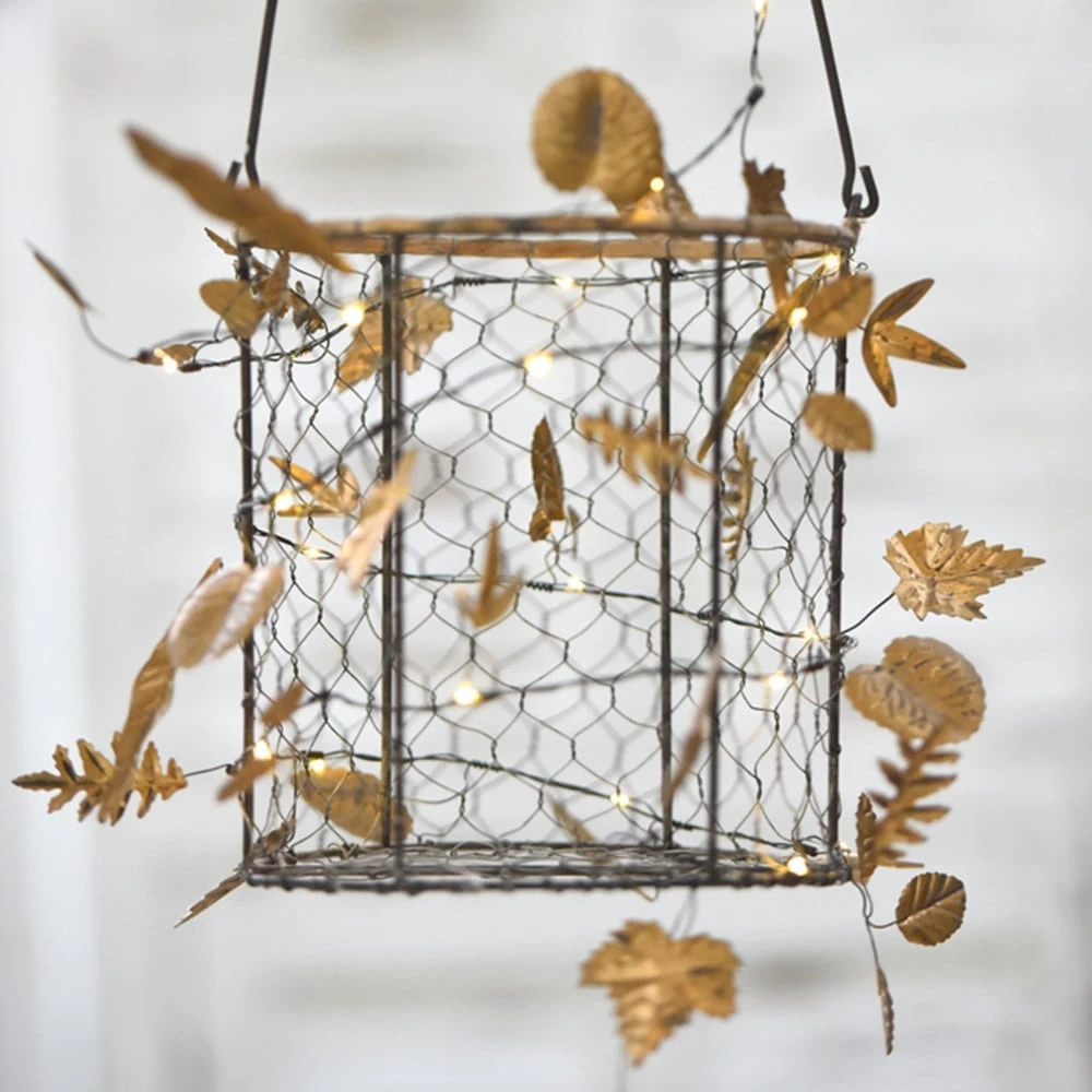 Gold Autumn Leaves Indoor Outdoor Battery Lights 5 Gold Autumn Leaves Indoor Outdoor Battery Lights - Image 3